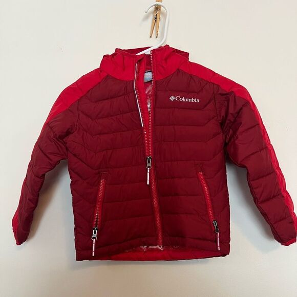 Columbia Red Puffer Jacket - Picture 1 of 4
